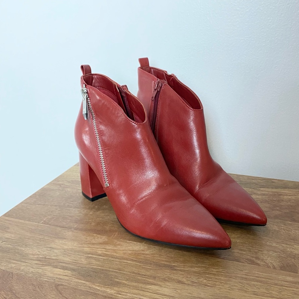 Marc Fisher Red Booties
